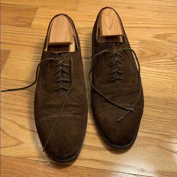 Other - “Royal Tweed” Chocolate Suede Dress Shoes - 9.5D